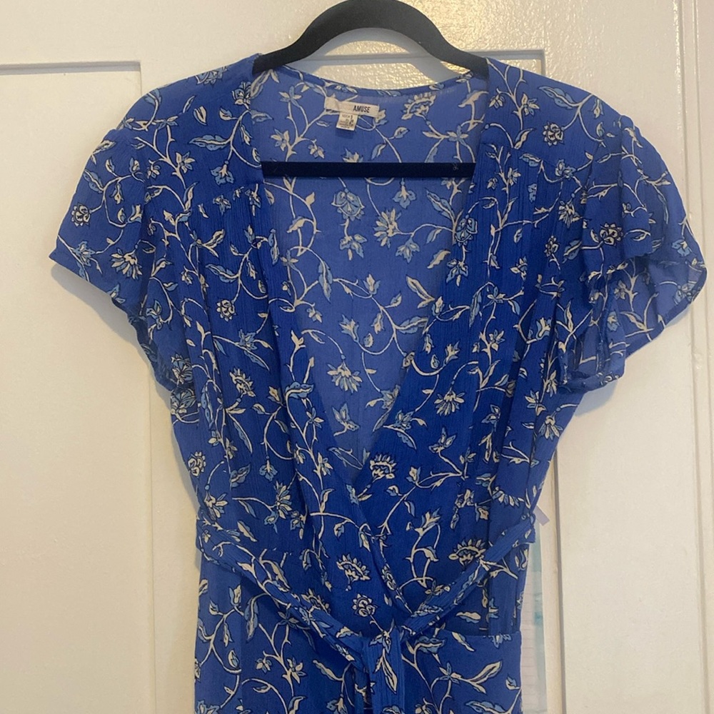 Amuse Society wrap tie maxi dress, like new!